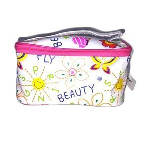 Gabaangs NWT Fun Colorful Cartoon Graphics Makeup Bag, 7.5"X4"X4"